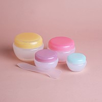 ENVASE PARA VIAJE EN FORMA DE MACARON (4 PIEZAS)