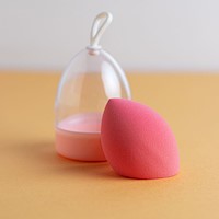Esponja De Maquillaje Con Estuche-Rojo Cadmio