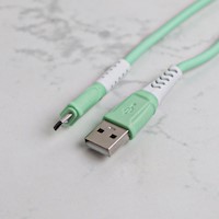 CABLE MICRO USB (COLOR MACARON/VERDE)