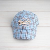 GORRA DE BeISBOL CUADROS NIÑO (AZULG