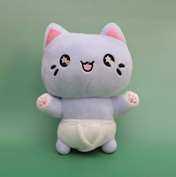 PELUCHE (LINDO GATITO AZUL DE 25CM)