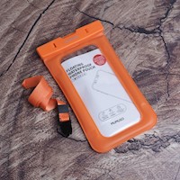 FUNDA PARA TELÉFONO IMPERMEABLE-NARANJA