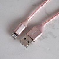 CABLE USB ANDROID PUNTO-ORO ROSA (2M)