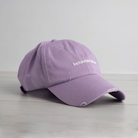 GORRA DE BÉISBOL CON LETRAS (MORADO)