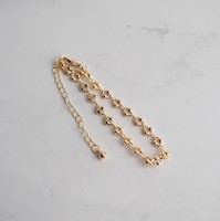 PULSERA CON ESFERAS PEQUEÑAS (DORADO)