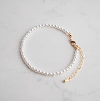 PULSERA DE PERLA (PLATEADO)