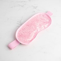 MÁSCARA DE OJOS DE PERLAS DE GEL PARA COMPRESIÓN CALIENTE/FRÍA (ROSA)