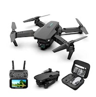 Dron E88 Wifi Doble Cámara 4k + Estuche Y Accesorios-N