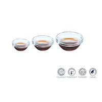 PACK DE 3 BOWLS APILABLES DE 6 CM, 9 CM Y 7 CM