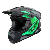 CASCO HRO MX03 PROOP GRIS MATE/VERDE L