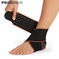 Tobillera ajustable PROIRON - Negro y naranja