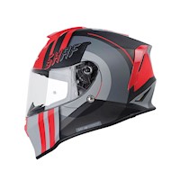 CASCO SHAFT 551 TRAK NGR/ROJ VISOR TRANS