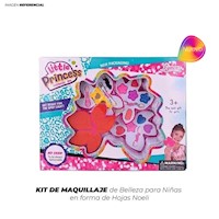 KIT DE MAQUILLAJE DE BELLEZA PARA NIÑAS EN FORMA DE HOJAS