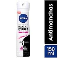 Nivea Deo Mujer Spray Invisible B&W Clear - Frasco 150 ML