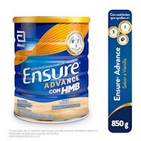 Ensure Advance Polvo Lata 850 gr - Sabor Vainilla