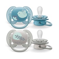 Chupón Utra Soft 6-18m Niño X2 Philips Avent