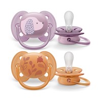 Chupón Utra Soft 6-18m Niña X2 Philips Avent