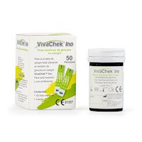 Tira Reactiva De Glucosa Vivachek Ino X CAJA 50 UND