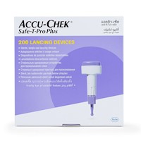 Lancetas Retráctil ACCU CHEK Safe T PRO PLUS CAJA 200 UND