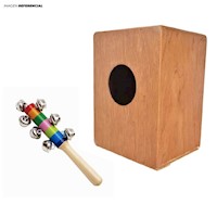 JUGUETE MUSICAL CASCABEL + JUGUETE MUSICALES CAJON PEQUEÑO