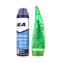 Pack de Gel Wokali gel Calmante + Espuma de Afeitar LEA