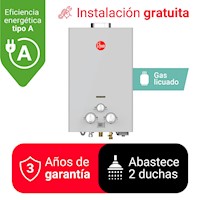 TERMA A GAS 10L GLP RHEEM TIRO NATURAL