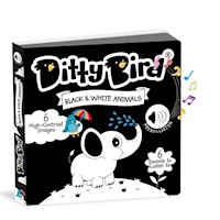 Libro musical Ditty Bird Animales en blanco y negro (Inglés)