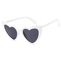 Lentes De Sol Corazon Lolita Blanco