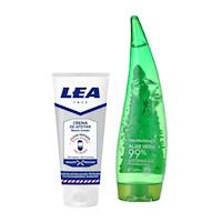 Pack de Gel Wokali gel calmante + Crema de Afeitar LEA