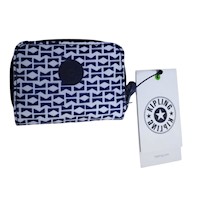 Billetera Kipling TOPS Artisinal - Blanco y Azul