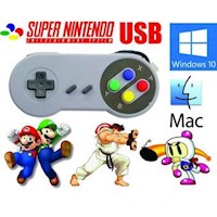 Pack 2 Mandos USB SuperNintendo para Macbook & Pc + 1000 Juegos