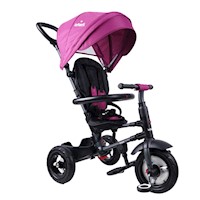 Triciclo de Paseo con Guiador Plegable Infanti Go Ride Berry