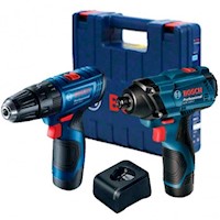 Taladro Atornillador GSR 120 + Impacto GDR 120 Bosch 12v