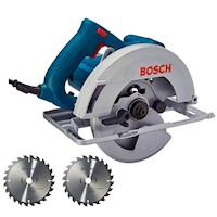 Sierra Circular 7 1/4" (184mm) 1500W + 2 Discos Bosch GKS 150