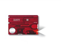 Navaja Swisscard Lite color rojo transparente Victorinox