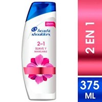 Shampoo 2en1 Head & Shoulders Suave y Manejable - Frasco 375 ML