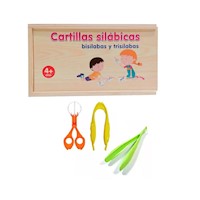 Cartillas Silabicas + Kit de Pinzas Montessori