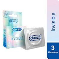Preservativo Durex Invisible - Caja 3 UN