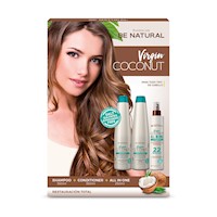 PL Be Natural Virgin Coconut Shampoo + Conditioner + All in one Pack
