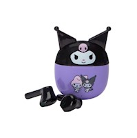 Audifonos Earbuds con Bluetooh Kuromi de Hello Kitty and Friends