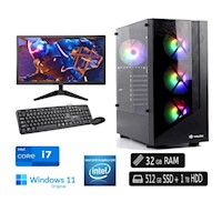 Computadora PC Intel Core™ i7 32GB Ram DDR4 SSD 512GB HDD 1TB Led 23.8