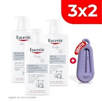 3x2 Eucerin Baby Baño & Shampoo - Frasco 240 ML