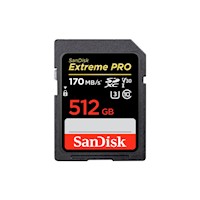 Memoria SD Sandisk 512GB - R170mb - W90mb - Extreme Pro