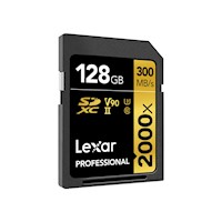 Memoria SD Lexar Professional 128GB - W:300mb/R:260mb 2000x