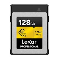 Memoria CFexpress Lexar Professional 128GB Type B-Gold Series-R:1750mb-W:1500mb