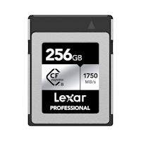 "Memoria CFexpress Lexar Professional 256GB Type B - Silver Series - R:1750mb - W:1300mb	"