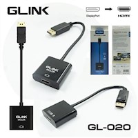 Adaptador Convertidor Display Port a HDMI GLINK 4k ultra HD Dp A HDMI