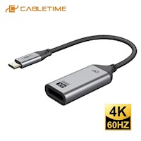 Adaptador de USB-C macho a DisplayPort 4K hembra CABLETIME CP13A