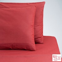 Suit The Bed - Juego de Sábanas algodón pima - suaves y delicadas - color rojo