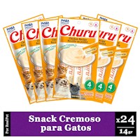 Snack Cremoso Gato Churu Sabor Pollo 24 x 14gr